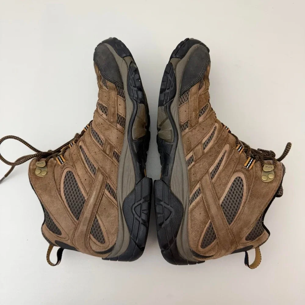 Merrell Moab 2 Mid Waterproof Hiking Boots Mens US 10.5 Brown suede vibram soles